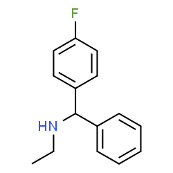 ChemSpider 2D Image | N-[(4-Fluorophenyl)(phenyl)methyl]ethanamine | C15H16FN
