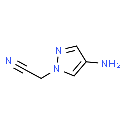 ChemSpider 2D Image | (4-Amino-1H-pyrazol-1-yl)acetonitrile | C5H6N4