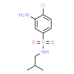 ChemSpider 2D Image | 3-Amino-4-chloro-N-isobutylbenzenesulfonamide | C10H15ClN2O2S