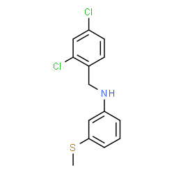 ChemSpider 2D Image | N-(2,4-Dichlorobenzyl)-3-(methylsulfanyl)aniline | C14H13Cl2NS