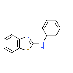 ChemSpider 2D Image | N-(3-Iodophenyl)-1,3-benzothiazol-2-amine | C13H9IN2S