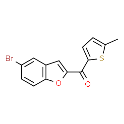 ChemSpider 2D Image | (5-Bromo-1-benzofuran-2-yl)(5-methyl-2-thienyl)methanone | C14H9BrO2S