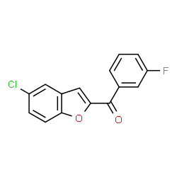 ChemSpider 2D Image | (5-Chloro-1-benzofuran-2-yl)(3-fluorophenyl)methanone | C15H8ClFO2