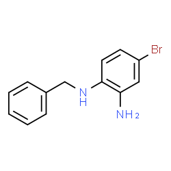 ChemSpider 2D Image | N~1~-Benzyl-4-bromo-1,2-benzenediamine | C13H13BrN2
