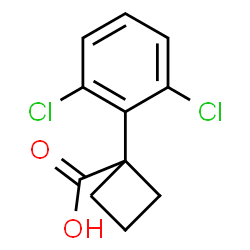 ChemSpider 2D Image | 1-(2,6-Dichlorophenyl)cyclobutanecarboxylic acid | C11H10Cl2O2