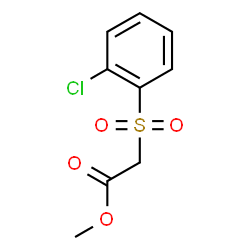 ChemSpider 2D Image | Methyl [(2-chlorophenyl)sulfonyl]acetate | C9H9ClO4S