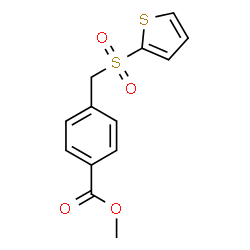 ChemSpider 2D Image | Methyl 4-[(2-thienylsulfonyl)methyl]benzoate | C13H12O4S2