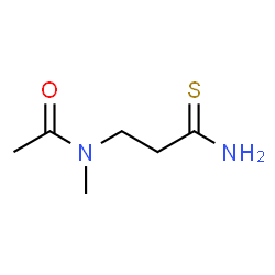 ChemSpider 2D Image | N-(3-Amino-3-thioxopropyl)-N-methylacetamide | C6H12N2OS