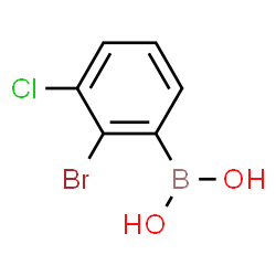 ChemSpider 2D Image | (2-Bromo-3-chlorophenyl)boronic acid | C6H5BBrClO2