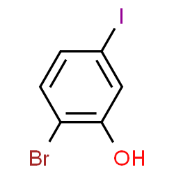 ChemSpider 2D Image | 2-Bromo-5-iodophenol | C6H4BrIO