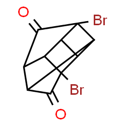 ChemSpider 2D Image | 5,9-Dibromopentacyclo[5.3.0.0~2,5~.0~3,9~.0~4,8~]decane-6,10-dione | C10H6Br2O2