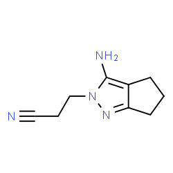 ChemSpider 2D Image | 3-{3-amino-2H,4H,5H,6H-cyclopenta[c]pyrazol-2-yl}propanenitrile | C9H12N4