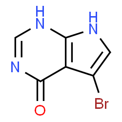ChemSpider 2D Image | 5-Bromo-1,7-dihydro-4H-pyrrolo[2,3-d]pyrimidin-4-one | C6H4BrN3O