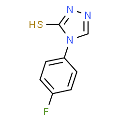 ChemSpider 2D Image | 4-(4-Fluorophenyl)-4H-1,2,4-triazole-3-thiol | C8H6FN3S