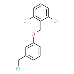 ChemSpider 2D Image | 1,3-Dichloro-2-{[3-(chloromethyl)phenoxy]methyl}benzene | C14H11Cl3O