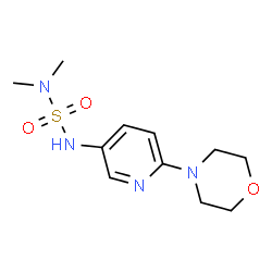 ChemSpider 2D Image | N,N-Dimethyl-N'-[6-(4-morpholinyl)-3-pyridinyl]sulfuric diamide | C11H18N4O3S