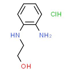 ChemSpider 2D Image | 2-[(2-Aminophenyl)amino]ethanol, HCl | C8H13ClN2O
