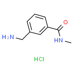 ChemSpider 2D Image | 3-(aminomethyl)-N-methylbenzamide hydrochloride | C9H13ClN2O