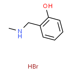 ChemSpider 2D Image | 2-[(Methylamino)methyl]phenol hydrobromide (1:1) | C8H12BrNO