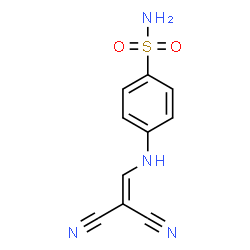 ChemSpider 2D Image | 4-[(2,2-Dicyanovinyl)amino]benzenesulfonamide | C10H8N4O2S