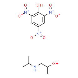 ChemSpider 2D Image | 1-(Isopropylamino)-2-propanol - 2,4,6-trinitrophenol (1:1) | C12H18N4O8