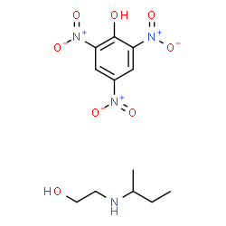 ChemSpider 2D Image | 2,4,6-Trinitrophenol - 2-(sec-butylamino)ethanol (1:1) | C12H18N4O8