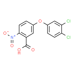 ChemSpider 2D Image | 5-(3,4-Dichlorophenoxy)-2-nitrobenzoic acid | C13H7Cl2NO5