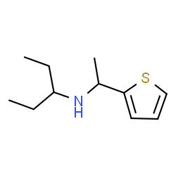 ChemSpider 2D Image | N-[1-(2-Thienyl)ethyl]-3-pentanamine | C11H19NS