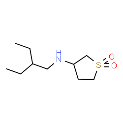 ChemSpider 2D Image | N-(2-Ethylbutyl)tetrahydro-3-thiophenamine 1,1-dioxide | C10H21NO2S