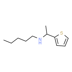 ChemSpider 2D Image | N-[1-(2-Thienyl)ethyl]-1-pentanamine | C11H19NS