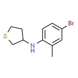 ChemSpider 2D Image | N-(4-Bromo-2-methylphenyl)tetrahydro-3-thiophenamine | C11H14BrNS