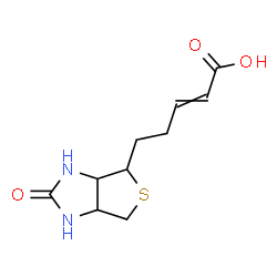 ChemSpider 2D Image | 5-(2-Oxohexahydro-1H-thieno[3,4-d]imidazol-4-yl)-2-pentenoic acid | C10H14N2O3S