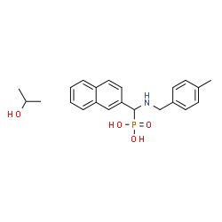 ChemSpider 2D Image | {[(4-Methylbenzyl)amino](2-naphthyl)methyl}phosphonic acid - 2-propanol (1:1) | C22H28NO4P
