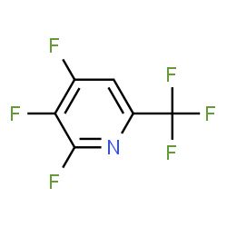 ChemSpider 2D Image | 2,3,4-Trifluoro-6-(trifluoromethyl)pyridine | C6HF6N