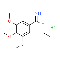 ChemSpider 2D Image | Ethyl 3,4,5-trimethoxybenzenecarboximidate hydrochloride (1:1) | C12H18ClNO4