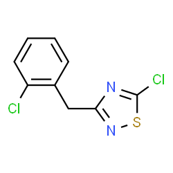 ChemSpider 2D Image | 5-Chloro-3-(2-chlorobenzyl)-1,2,4-thiadiazole | C9H6Cl2N2S