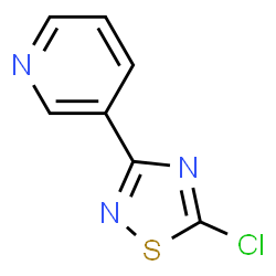 ChemSpider 2D Image | 3-(5-Chloro-1,2,4-thiadiazol-3-yl)pyridine | C7H4ClN3S