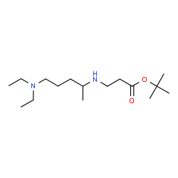 ChemSpider 2D Image | tert-Butyl N-[5-(diethylamino)pentan-2-yl]-beta-alaninate | C16H34N2O2