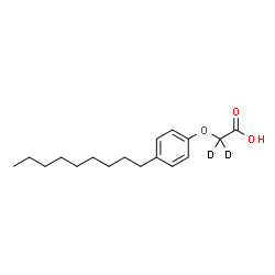 ChemSpider 2D Image | (4-Nonylphenoxy)(~2~H_2_)acetic acid | C17H24D2O3