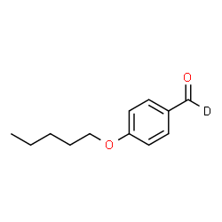 ChemSpider 2D Image | 4-N-PENTYLOXYBENZALDEHYDE-α-D1 | C12H15DO2