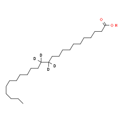 ChemSpider 2D Image | (12,12,13,13-~2~H_4_)Tetracosanoic acid | C24H44D4O2
