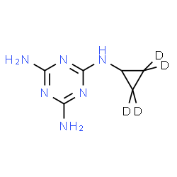 ChemSpider 2D Image | CYROMAZIN-D4 | C6H6D4N6