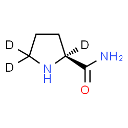 ChemSpider 2D Image | L-(2,5,5-~2~H_3_)Prolinamide | C5H7D3N2O