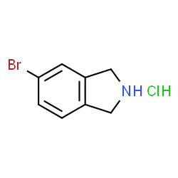 ChemSpider 2D Image | 5-Bromoisoindoline hydrochloride (1:1) | C8H9BrClN