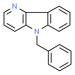 ChemSpider 2D Image | 5-Benzyl-5H-pyrido[3,2-b]indole | C18H14N2