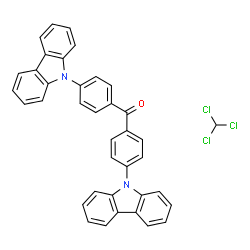 ChemSpider 2D Image | bis(4-carbazol-9-ylphenyl)methanone; chloroform | C38H25Cl3N2O