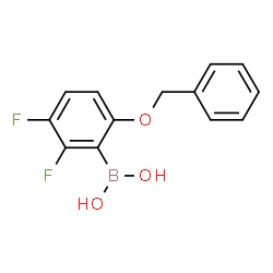 ChemSpider 2D Image | 6-(benzyloxy)-2,3-difluorophenylboronic acid | C13H11BF2O3
