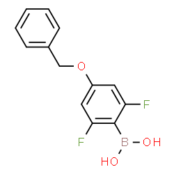 ChemSpider 2D Image | 4-Benzyloxy-2,6-difluorophenylboronic acid | C13H11BF2O3