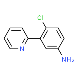 ChemSpider 2D Image | 4-Chloro-3-(2-pyridinyl)aniline | C11H9ClN2