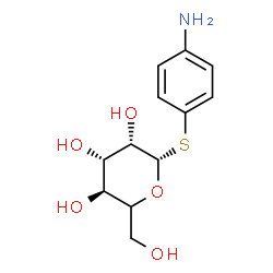 ChemSpider 2D Image | 4-Aminophenyl (5xi)-1-thio-beta-D-lyxo-hexopyranoside | C12H17NO5S